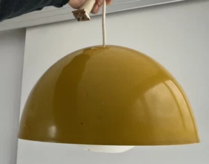 Vintage Paul Mayen Habitat Inc Yellow Pendant Light Mid Century Modern - Picture 1 of 12