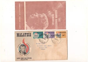 MALAYSIA  FDC COVER 1964 - THE ELEANOR ROOSEVELT MEMORIAL - Picture 1 of 2