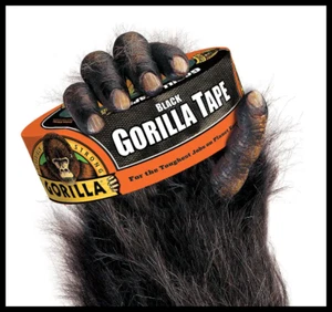 Gorilla tape is 3X stronger 30 yd Black UV resistant  Duct Tape New - Picture 1 of 7