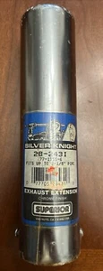 Vintage Superior Silver Knight Exhaust Extension Up To 2-1/8” Tail Pipe Chrome - Picture 1 of 7
