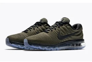 Nike Air Max 2017 Running Shoes Cargo Khaki Black Men's Size 7.5 849559 302 - Picture 1 of 5