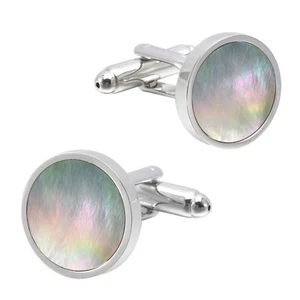 Men's Cufflinks Hot Selling Round Multicolor Business Casual Shirt Cuff Buckle - Picture 1 of 4
