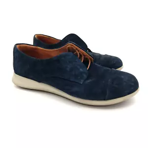 Samuel Hubbard Freedom blaue Wildleder-Sneaker Größe 8,5 Oxford bequeme Schnürschuhe - Bild 1 von 8