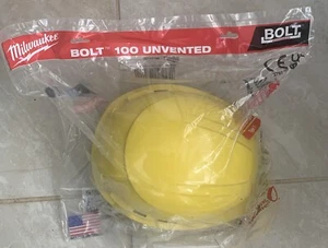 Milwaukee Bolt 100 - 48-73-1709 - Typ 1 unbelüfteter Schutzhelm gelb - NEU - Bild 1 von 6