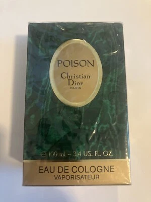 Vintage Poison Christian Dior Francia colonia 100 ml 3,4 EE. UU. nuevo, sellado mujeres raro Foto 1 de 4