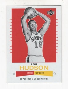 2002-03 UD GENERATIONS NBA CLASSICS LOU HUDSON ATLANTA HAWKS #139 - Picture 1 of 8