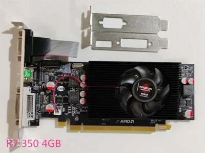 NEW AMD Radeon R7 350 4GB GDDR5 VGA HDMI DVI PCI-E Video Card - Image 1 of 4
