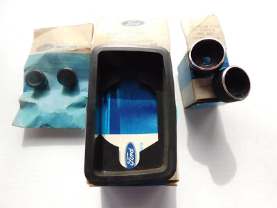 NOS OEM Mercury Capri D5RY Console Clock Bezel, D4RY Radio Knobs, D3RY DashKnobs - Image 1 of 4