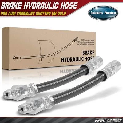 2x Manguera hidráulica de freno delantero o trasero para Audi Cabriolet Quattro Volkswagen Golf Foto 1 de 4