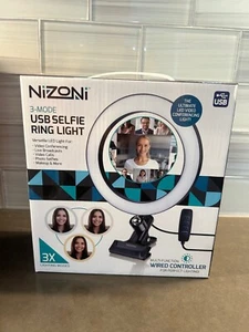 Nizoni 3 Mode Usb selfie ring light new in box - Picture 1 of 5