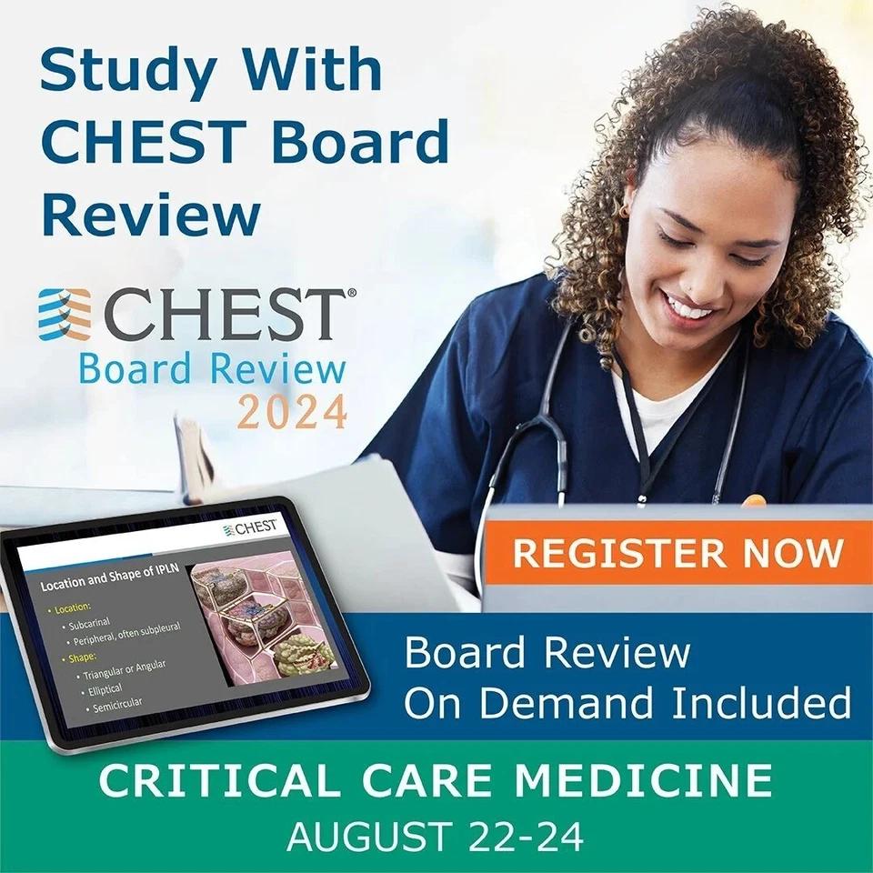 CHEST : Critical Care Board Review On Demand 2024 - Image 1 of 1