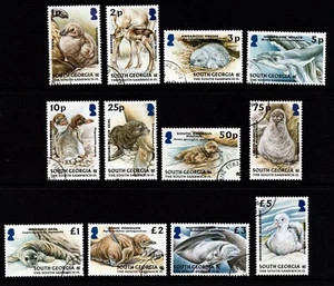 SOUTH GEORGIA 2004 JUVENILE FAUNA SET OF 12 FINE USED CTO - Bild 1 von 1