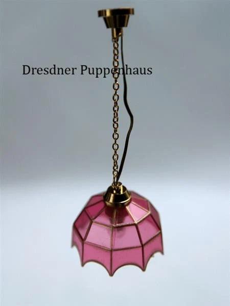 CREAL MINIATURES Tiffany-Hängelampe, Puppenhaus Puppenstube 1:12