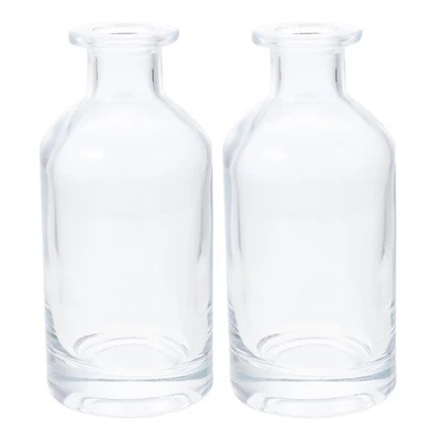  2 Pcs Dekoflaschen Glas Blumen Vase Ästhetische Dekorative Behälter - Bild 1 von 4