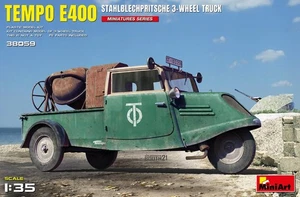 MIN38059 - Miniart 1:35 - Tempo E400 StahlblechPritsche 3-Wheeler - Picture 1 of 1
