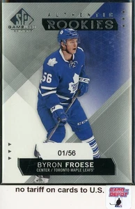 2015-16 SP Game Used RC #232 Byron Froese 01/56 - Picture 1 of 2