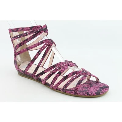 Zapatos Sandalia Rachel Roy Sitrus Rosa Serpiente Plana Gladiador (7.5)  Foto 1 de 3