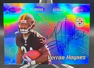 2002 Bowman 's Best Verron Haynes Rookie Auto Card RC Autografo #167 Steelers - Foto 1 di 3