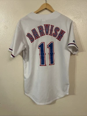 Majestic Texas Rangers Yu Darvish #11 Stitched Jersey Men's Small Baseball MLB - Image 1 of 4