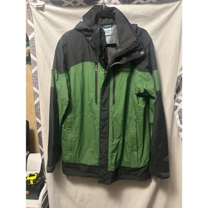 Columbia Summit Crest Interchanged Jacket Size Medium Dark Green Black - Picture 1 of 8