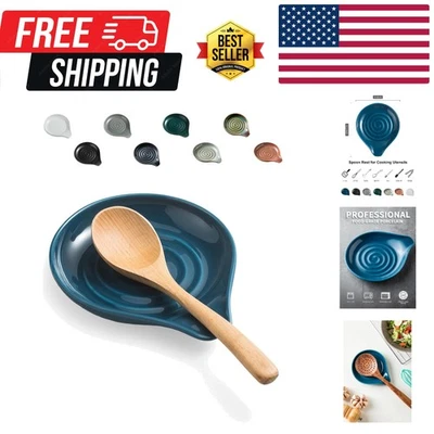 Soporte para cuchara apto para lavavajillas - Diseño grande resistente para utensilios de cocina Foto 1 de 4