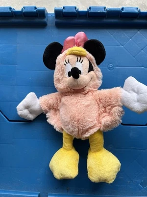 Disney Minnie Mouse Conejito Polka Bebé Pollito en Huevo de Pascua-Juguete de Peluche Rojo Amarillo  Foto 1 de 4