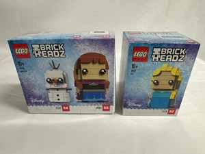 Lego 41617 41618 Brickheadz Frozen Elsa Anna Olaf New And Sealed - Picture 1 of 2