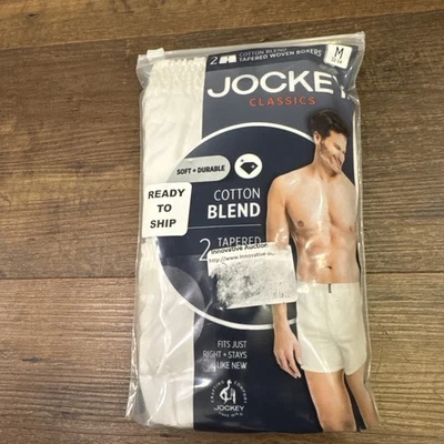 NUEVO Jockey Classics Ropa Interior Boxers Talla M 32-34 Tejido Algodón Cónico Foto 1 de 3
