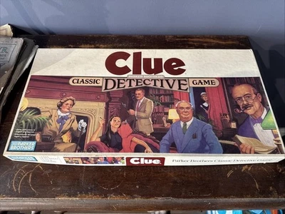 Vintage 1986 CLUE Classic Detective Board Game Parker Brothers - Image 1 of 4
