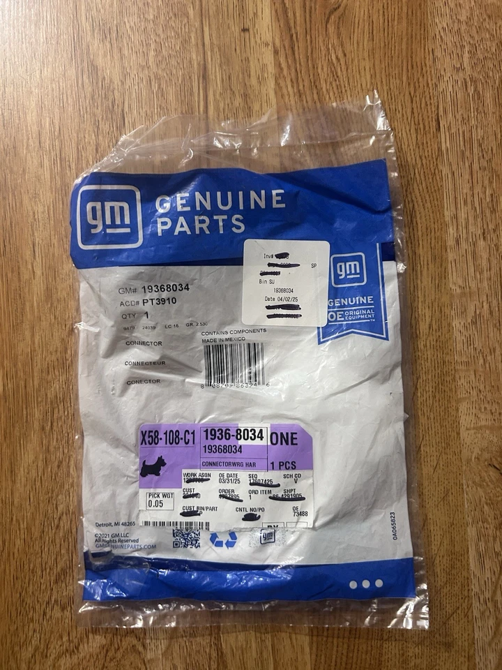 Conector de chicote de fios genuíno ACDelco para chassi comercial Cadillac 91-93 - Imagem 1 de 3