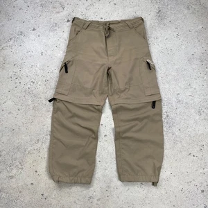Vintage Y2K Nike ACG 2-in-1 Cargo Pants Multipocket Baggy Beige Size M - Picture 1 of 13