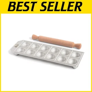 Molde manual compacto para raviolis hace 12 piezas grandes de pasta redonda - fácil de limpiar - Imagen 1 de 4