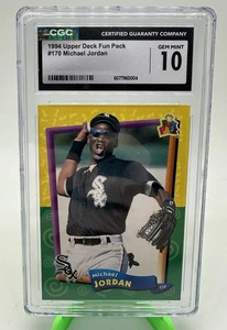1994 Upper Deck Fun Pack - Michael Jordan 170 Cgc Gem Mint 10 - Bild 1 von 2