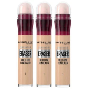 3x Maybelline Instant Anti Age Eraser Multi Use Concealer 6.8ml 01 Light - Picture 1 of 7