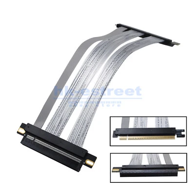 PCIE 4.0 16 x стояк видеокарта удлинительный кабель GPU карта расширения 180 градусов - Изображение 1 из 4