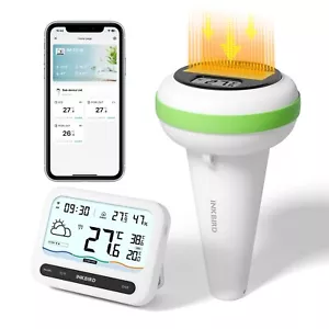 INKBIRD WiFi Pool Thermometer Set Outdoor Temp Humidity Monitor + Weather Info - Picture 1 of 14