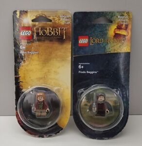 NEW LEGO FRODO & BILBO BAGGINS MAGNET FIGURES #850681 #850682 Lord of the Rings 