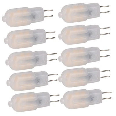 10pcs Mini LED Lamp G4 2W AC/DC 12V 220V 2835SMD Bulb Lights Replace 20W Halogen - Image 1 of 4