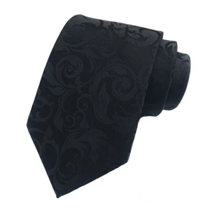 Hot!New Classic Solid Floral JACQUARD WOVEN 100% Silk Men's Tie Necktie - Picture 1 of 13