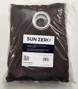 Sun Zero Lichtenberg - Blackout CURTAIN Chocolate Grommet 100”x84" - Picture 1 of 1