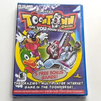 Disney's Toontown Online - PC - NO LONGER PLAYABLE - VERY RARE - NEW & SEALED - Image 1 of 4