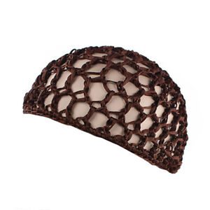 Women Mesh Hair Net Crochet Cap Snood Sleeping Night Cover Turban Hat Head Cover