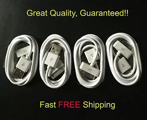 4x 3Ft/1M USB Charger/Data Sync Charging Cables for iPad all 30 pin Devices - Picture 1 of 2