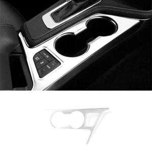 For Cadillac CT4 2020-2021 ABS Matte Silver Glass Trim Middle Console Drinking - Picture 1 of 7