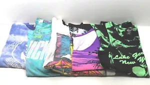 5 pc 1980s East Coast Summer Vacation T Shirts + Tanks Made In USA Mens Large - Picture 1 of 12