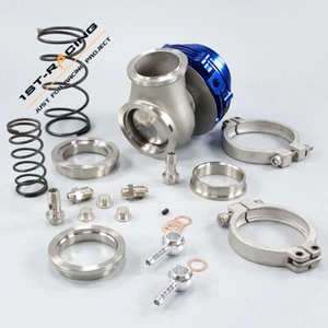 MVR44 44mm VBand Turbo External Wastegate Sets Spare spring is 7 psi/17 psi Blue - Bild 1 von 5