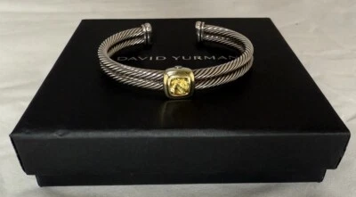 Pulsera David Yurman Doble Fila Cable Con Citrino Foto 1 de 4
