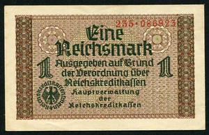 Germany 1 Reichsmark 1940 - 1945,P: R 136a, Series: 235 086923, AU - Bild 1 von 2