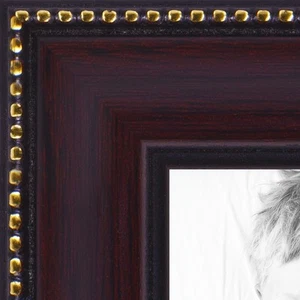 ArtToFrames Picture Frame Custom 1" Brown Mahagony Wood 4412 Small - Picture 1 of 7