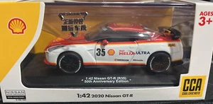 CCA * NISSAN SKYLINE GT-R R35* SHELL RACING* IN CASE* 1:42 Scale - Picture 1 of 2